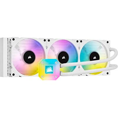 Corsair iCUE H150i Elite CAPELLIX Liquid CPU Cooler 360 mm Bianco Corsair iCUE H150i Elite CAPELLIX Liquid CPU Cooler 360 mm Bianco