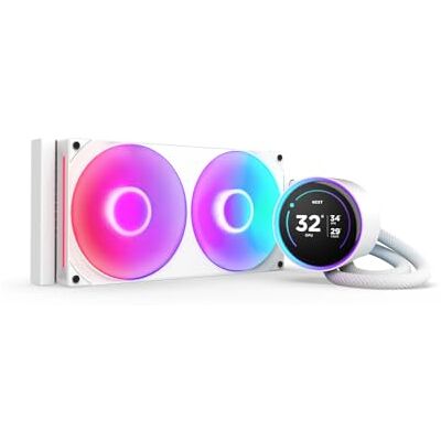 NZXT Kraken Elite 280 RGB Dissipatore CPU AIO 280mm, LCD Bianco NZXT Kraken Elite 280 RGB Dissipatore CPU AIO 280mm, LCD Bianco