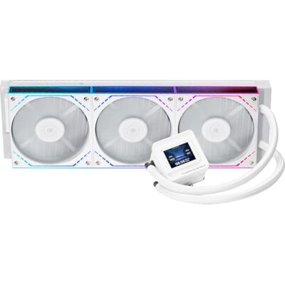 Thermalright FW360 SE ARGB V2 360mm AIO CPU Refrigeratore a Liquido, Schermo LCD da 2", Ventilatore TL-M12QW 2000U/min Daisy-Chain, per AM4/AM5 & Intel LGA 1700/1851, Bianco Thermalright FW360 SE ARGB V2 360mm AIO CPU Refrigeratore a Liquido, Schermo LCD da 2", Ventilatore TL-M12QW 2000U/min Daisy-Chain, per AM4/AM5 & Intel LGA 1700/1851, Bianco