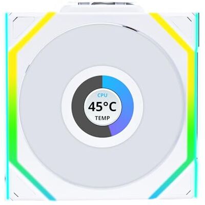 Lian-Li UNI FAN SL Ventilatore PC LCD Wireless 120mm RGB Ventilatore PWM 40 LED ARGB fino a 1900 rpm Sistema a slot Flusso d'aria alto Bassa vibrazione Silenziatore Lian-Li UNI FAN SL Ventilatore PC LCD Wireless 120mm RGB Ventilatore PWM 40 LED ARGB fino a 1900 rpm Sistema a slot Flusso d'aria alto Bassa vibrazione Silenziatore
