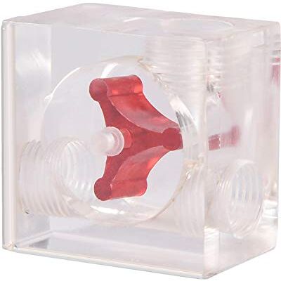 VBESTLIFE G1 / 4 Filetto 3 Indicatore del misuratore del flusso d'acqua della girante per il di raffreddamento ad acqua del PC(Quadrate 3 Vie) VBESTLIFE G1 / 4 Filetto 3 Indicatore del misuratore del flusso d'acqua della girante per il di raffreddamento ad acqua del PC(Quadrate 3 Vie)