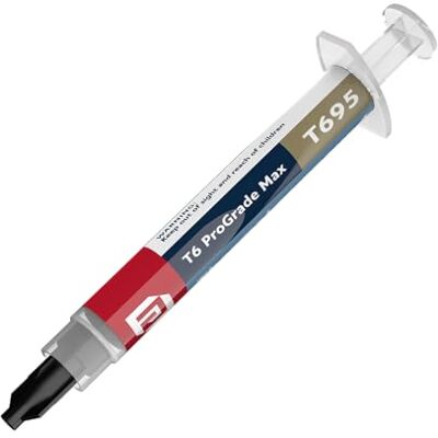 Akasa Thermal Compound T6 ProGrade Max, dissipatore di Calore in Pasta Termica per CPU/GPU/Tutti i dispositivi di Raffreddamento, Non indurente e Non elettricamente conduttivo, Lunga Durata, Inclusi Akasa Thermal Compound T6 ProGrade Max, dissipatore di Calore in Pasta Termica per CPU/GPU/Tutti i dispositivi di Raffreddamento, Non indurente e Non elettricamente conduttivo, Lunga Durata, Inclusi