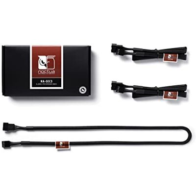 Noctua NA-SEC3, Set Cavi Prolunga 60cm per Ventole Conf da 3 Prolunghe con Connettori PWM a 4 Pin, Compatibili anche con Ventole a 3 Pin, Guaina Resistente a Usura e Calore, Set da 3 Noctua NA-SEC3, Set Cavi Prolunga 60cm per Ventole Conf da 3 Prolunghe con Connettori PWM a 4 Pin, Compatibili anche con Ventole a 3 Pin, Guaina Resistente a Usura e Calore, Set da 3