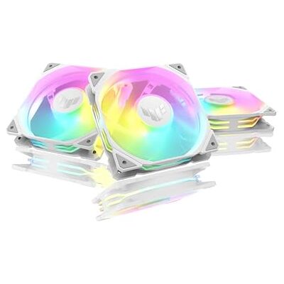 Asus TUF GAMING TR120 FAN ARGB REVERSE WHT 3IN1, Ventole Bianche, 3 Pezzi Asus TUF GAMING TR120 FAN ARGB REVERSE WHT 3IN1, Ventole Bianche, 3 Pezzi