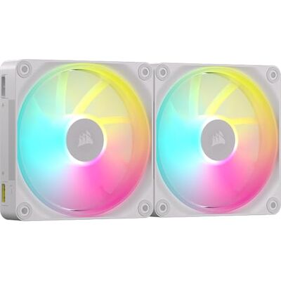 Corsair iCUE LINK LX140 RGB 140 mm PWM Ventole Confezione Doppia – Doppio Anello Luminoso – Include iCUE LINK System Hub – Tecnologia AirGuide – Bianco Corsair iCUE LINK LX140 RGB 140 mm PWM Ventole Confezione Doppia – Doppio Anello Luminoso – Include iCUE LINK System Hub – Tecnologia AirGuide – Bianco