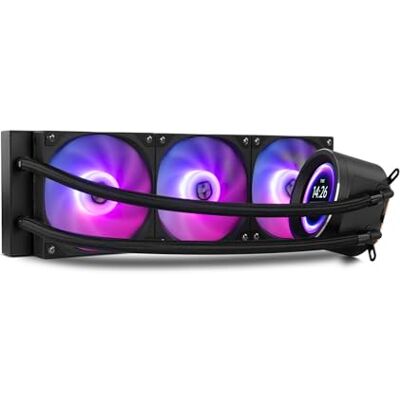 Xtreme X-360 LCD BLACK Raffreddamento a liquido ARGB con display LCD personalizzabile, Intel e AMD, 3 ventole da 120 mm, controllo PWM, pompa in rame, radiatore triplo alluminio, nero Xtreme X-360 LCD BLACK Raffreddamento a liquido ARGB con display LCD personalizzabile, Intel e AMD, 3 ventole da 120 mm, controllo PWM, pompa in rame, radiatore triplo alluminio, nero
