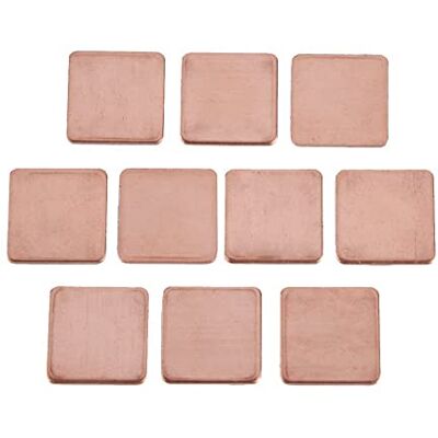 VBESTLIFE 10 Pcs 20 * 20mm Copper HeatSink Dissipatore di Calore Rame Thermal Pad per laptop CPU GPU(1.5mm) VBESTLIFE 10 Pcs 20 * 20mm Copper HeatSink Dissipatore di Calore Rame Thermal Pad per laptop CPU GPU(1.5mm)