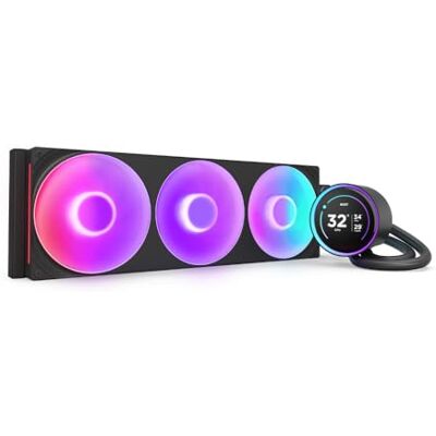 NZXT Kraken Elite 420 RGB Dissipatore CPU AIO 420mm, LCD Nero NZXT Kraken Elite 420 RGB Dissipatore CPU AIO 420mm, LCD Nero