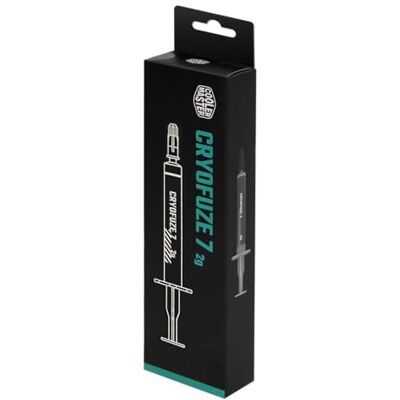 Cooler Master CryoFuze, Pasta Termica Ultra-Termica per Dissipatori CPU (14 W/mK) Trasferimento di Calore CPU/GPU Senza Conduttività Elettrica Applicatore Incluso 2 Grammi Cooler Master CryoFuze, Pasta Termica Ultra-Termica per Dissipatori CPU (14 W/mK) Trasferimento di Calore CPU/GPU Senza Conduttività Elettrica Applicatore Incluso 2 Grammi