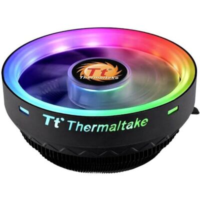 Thermaltake Raffreddatore d'aria UX 100 ARGB Ventola PWM silenziosa da 120 mm per socket Intel e AMD Indirizzabile a 5 V 65 W Nero Thermaltake Raffreddatore d'aria UX 100 ARGB Ventola PWM silenziosa da 120 mm per socket Intel e AMD Indirizzabile a 5 V 65 W Nero