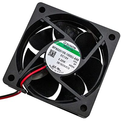 SUNON Ventilatore 12V DC 1,71W 60x60x20mm 43,3m³/h 5700U/Min 43,3m³/h MF60201VX1000UA99 SUNON Ventilatore 12V DC 1,71W 60x60x20mm 43,3m³/h 5700U/Min 43,3m³/h MF60201VX1000UA99