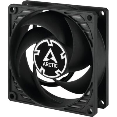 Arctic P8 TC 80 mm Ventola, Silenziosa, Ottimizzata per la Pressione Statica, Temperatura Controllata, Velocità 500-3000 RPM, 0,3 Sone Nero Arctic P8 TC 80 mm Ventola, Silenziosa, Ottimizzata per la Pressione Statica, Temperatura Controllata, Velocità 500-3000 RPM, 0,3 Sone Nero