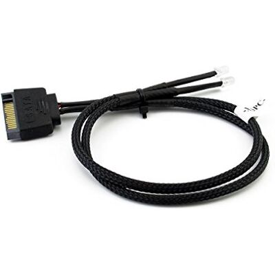 XSPC Twin 3mm LED SATA Wire Giallo XSPC Twin 3mm LED SATA Wire Giallo