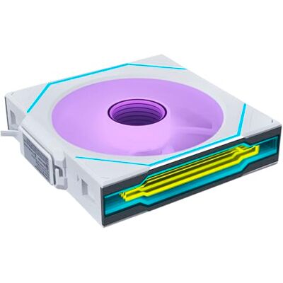 Lian-Li UNI FAN SL-INF Wireless Lüfter, ARGB, PWM 120mm, weiß Lian-Li UNI FAN SL-INF Wireless Lüfter, ARGB, PWM 120mm, weiß