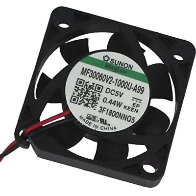 SUNON 5 V DC 0,36 W, 30 x 30 x 6 mm, 6,3 m³/h, 7100 giri/min, 6,3 m³/h, MF30060V21000UA99 SUNON 5 V DC 0,36 W, 30 x 30 x 6 mm, 6,3 m³/h, 7100 giri/min, 6,3 m³/h, MF30060V21000UA99