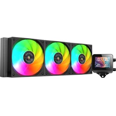 Mars Gaming ML-VISION360, Raffreddamento a Liquido AIO, TDP 600W, 3x Ventole ARGB con Nucleo in Rame e Alluminio FDB, Schermo LCD IPS 4:3 Rotazione a 360° e Software, Multisocket Universale, Nero Mars Gaming ML-VISION360, Raffreddamento a Liquido AIO, TDP 600W, 3x Ventole ARGB con Nucleo in Rame e Alluminio FDB, Schermo LCD IPS 4:3 Rotazione a 360° e Software, Multisocket Universale, Nero
