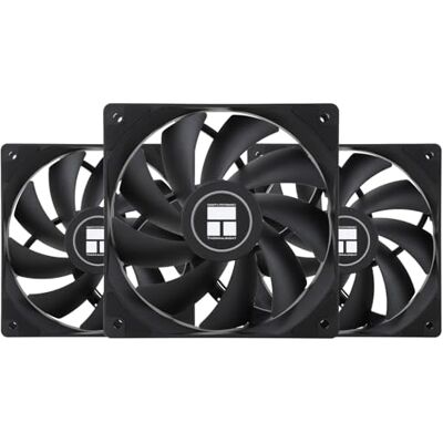 Thermalright TR- TL-C12C X3 Ventola PWM per CPU da 120 mm, raffreddamento silenzioso, 1550 giri/min, confezione da 3, colore nero, può essere accoppiata con il dissipatore del telaio/CPU Thermalright TR- TL-C12C X3 Ventola PWM per CPU da 120 mm, raffreddamento silenzioso, 1550 giri/min, confezione da 3, colore nero, può essere accoppiata con il dissipatore del telaio/CPU