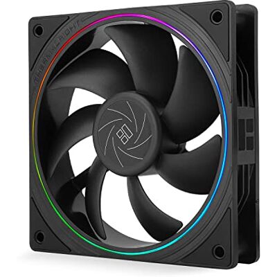 Thermalright TL-S12 Ventola per CPU da 120 mm, connettore PWM a 4 pin, ventola silenziosa per computer con cuscinetto S-FDB incluso, ventola di raffreddamento fino a 1500 giri/min (nero) Thermalright TL-S12 Ventola per CPU da 120 mm, connettore PWM a 4 pin, ventola silenziosa per computer con cuscinetto S-FDB incluso, ventola di raffreddamento fino a 1500 giri/min (nero)