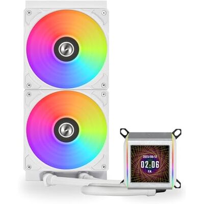Lian-Li Kit Watercooling AIO Galahad II LCD 280mm (Blanc) Lian-Li Kit Watercooling AIO Galahad II LCD 280mm (Blanc)