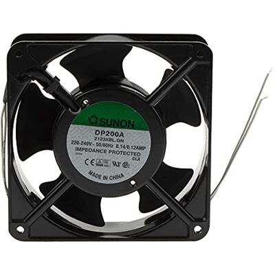 SUNON Ventola 120 x 120 x 38 mm DP200A2123XBL AC 230 V 2850 giri/min 45 dBA cuscinetti a sfera 2 fili SUNON Ventola 120 x 120 x 38 mm DP200A2123XBL AC 230 V 2850 giri/min 45 dBA cuscinetti a sfera 2 fili