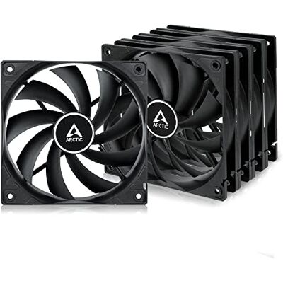 Arctic F12 PWM 120 mm PWM Ventola PC, CPU Silenzioso, Controllo Tecnologia PWM, Configurazione Push e Pull, Ventilazione 230-1350 RPM, 0,3 Sone Nero Arctic F12 PWM 120 mm PWM Ventola PC, CPU Silenzioso, Controllo Tecnologia PWM, Configurazione Push e Pull, Ventilazione 230-1350 RPM, 0,3 Sone Nero