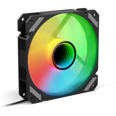 Sharkoon VENTOLA SHARK MIRROR PWM RGB 120x120x25MM BLACK Sharkoon VENTOLA SHARK MIRROR PWM RGB 120x120x25MM BLACK