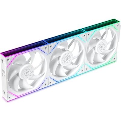 Thermalright TL-M12QW X3 Ventole di raffreddamento per case PC da 120 mm, a catena, 2000 giri/minuto, ARGB, doppia illuminazione a specchio infinito per configurazioni gaming (confezione da 3) Thermalright TL-M12QW X3 Ventole di raffreddamento per case PC da 120 mm, a catena, 2000 giri/minuto, ARGB, doppia illuminazione a specchio infinito per configurazioni gaming (confezione da 3)