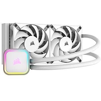 Corsair H100i RGB ELITE Raffreddatore per CPU a Liquido AIO da 240 mm Ventole PWM AF120 ELITE Prese Intel® LGA 1700, 1200, 2066, AMD® AM5 e AM4 Bianco Corsair H100i RGB ELITE Raffreddatore per CPU a Liquido AIO da 240 mm Ventole PWM AF120 ELITE Prese Intel® LGA 1700, 1200, 2066, AMD® AM5 e AM4 Bianco