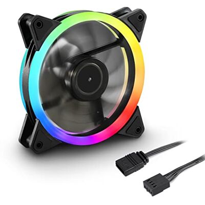 Sharkoon VENTILADOR SHARK BLADES FAN 120X120X 25,5 MM PWM RGB Sharkoon VENTILADOR SHARK BLADES FAN 120X120X 25,5 MM PWM RGB