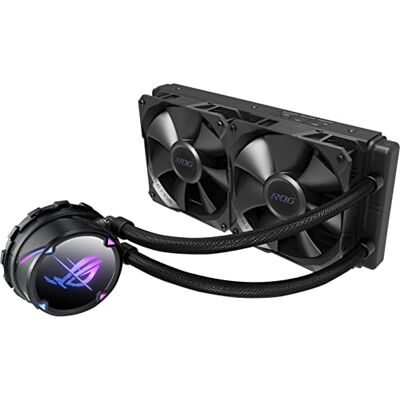 Asus ROG Strix LC II 240 All-in-one AIO Liquid CPU Cooler Radiatore 240 mm, Intel LGA1700, 115x/2066 e AMD AM4/TR4 Supporto, 2 x 120 mm 4 pin PWM Ventole Asus ROG Strix LC II 240 All-in-one AIO Liquid CPU Cooler Radiatore 240 mm, Intel LGA1700, 115x/2066 e AMD AM4/TR4 Supporto, 2 x 120 mm 4 pin PWM Ventole