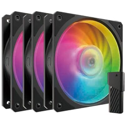 Cooler Master Mobius 120P ARGB Kit ventola per case 120 mm Nero (confezione da 3) Cooler Master Mobius 120P ARGB Kit ventola per case 120 mm Nero (confezione da 3)