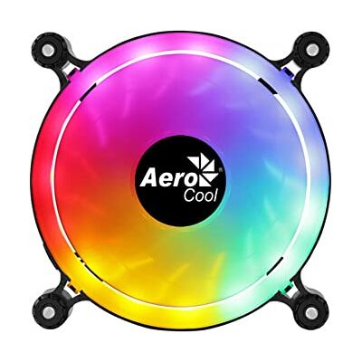 Aerocool SPECTRO12, Ventilatore PC 120mm RGB, Silenzioso, Antivibrazione, Molex Aerocool SPECTRO12, Ventilatore PC 120mm RGB, Silenzioso, Antivibrazione, Molex