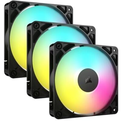 Corsair Rs120 Argb Triple Pack Geh?usel?fter 120 Mm Schwarz (packung Mit 3) Corsair Rs120 Argb Triple Pack Geh?usel?fter 120 Mm Schwarz (packung Mit 3)