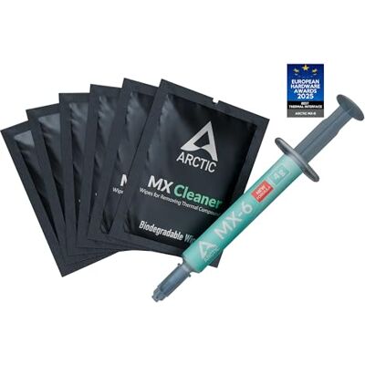 Arctic MX-6 (4 g), incl. 6 MX Cleaner) Ultimate Performance Pasta Termica, Arctic MX-6 (4 g), incl. 6 MX Cleaner) Ultimate Performance Pasta Termica,