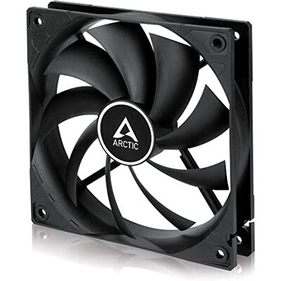 Arctic F12 Silent 120 mm Ventola PC, Rumore Basso 0,08 Sone, Ventilazione Efficiente, Cuscinetto Fluido Dinamico, Ventilazione 800 RPM, 0,08 Sone Nero Arctic F12 Silent 120 mm Ventola PC, Rumore Basso 0,08 Sone, Ventilazione Efficiente, Cuscinetto Fluido Dinamico, Ventilazione 800 RPM, 0,08 Sone Nero