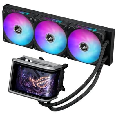 Asus ROG RYUO IV 360 ARGB, Dissipatore a Liquido, Nero, 3 Ventole ARGB Sistema di Raffeddamento della CPU, Schermo Curvo 2K AMOLED da 6, 67" con Effetti 3D, Tubi da 400mm, per Intel e AMD Asus ROG RYUO IV 360 ARGB, Dissipatore a Liquido, Nero, 3 Ventole ARGB Sistema di Raffeddamento della CPU, Schermo Curvo 2K AMOLED da 6, 67" con Effetti 3D, Tubi da 400mm, per Intel e AMD