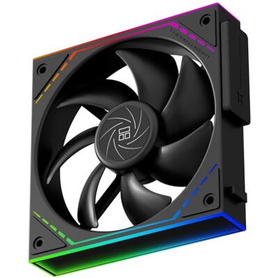 Thermalright Ventola per processore, 120 mm, connettore PWM, silenziatore, con cuscinetto S-FDB, con effetto luminoso a specchio ARGB, silenziatore, nero () Thermalright Ventola per processore, 120 mm, connettore PWM, silenziatore, con cuscinetto S-FDB, con effetto luminoso a specchio ARGB, silenziatore, nero ()