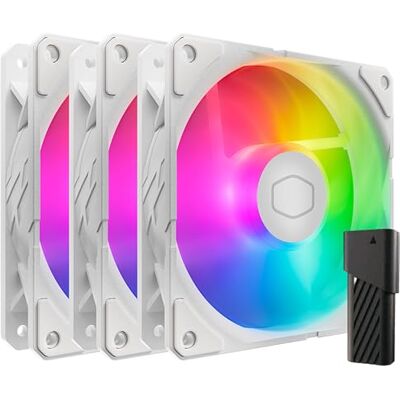 Cooler Master SickleFlow Edge 120 ARGB Kit 3 Pezzi 3 Ventole 120mm (690~2500RPM, PWM), Flusso Aria Elevato (70,7 CFM) Pressione Statica (3,61mmH2O), ARGB Gen 2, Controller LED, 32,8 dBA max Bianco Cooler Master SickleFlow Edge 120 ARGB Kit 3 Pezzi 3 Ventole 120mm (690~2500RPM, PWM), Flusso Aria Elevato (70,7 CFM) Pressione Statica (3,61mmH2O), ARGB Gen 2, Controller LED, 32,8 dBA max Bianco