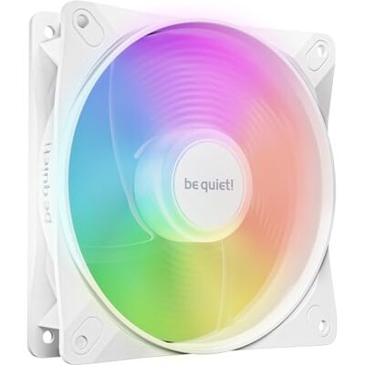 be quiet! Light Wings LX 120mm PWM Reverse White ventola, pale invertite ottimizzate, LED ARGB, elevata pressione statica, ideale come ventola laterale o inferiore, mozzo illuminato, pale satinate be quiet! Light Wings LX 120mm PWM Reverse White ventola, pale invertite ottimizzate, LED ARGB, elevata pressione statica, ideale come ventola laterale o inferiore, mozzo illuminato, pale satinate