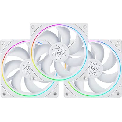 Thermalright Ventola CPU 120 mm Case Cooler Fan, 4pin PWM connettore ventola silenziosa del computer con cuscinetto S-FDB incluso, fino a 1500 RPM ventola di raffreddamento (bianco) Thermalright Ventola CPU 120 mm Case Cooler Fan, 4pin PWM connettore ventola silenziosa del computer con cuscinetto S-FDB incluso, fino a 1500 RPM ventola di raffreddamento (bianco)
