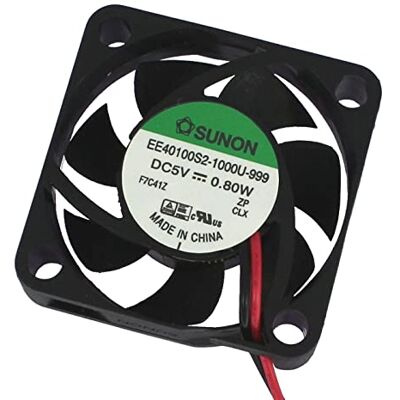 SUNON Ventola 5V DC 0,6W 40x40x10mm 12m³/h 6100U/Min 12m³/h EE40100S21000U999 SUNON Ventola 5V DC 0,6W 40x40x10mm 12m³/h 6100U/Min 12m³/h EE40100S21000U999