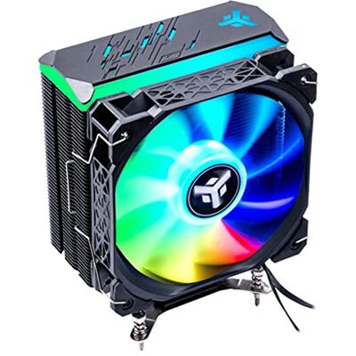 Itek Dissipatore cpu ad aria ICY-4HLA universale, 150W TDP, 4 HP, ventola 12cm, full black, ARGB Gaming Itek Dissipatore cpu ad aria ICY-4HLA universale, 150W TDP, 4 HP, ventola 12cm, full black, ARGB Gaming