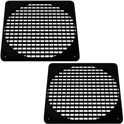 Aerzetix Set di 2 Griglie per Ventola 120x120 mm in plastica per Computer PC stampanti dispositivi audiovisivi proiettori multimediali/Colore Nero Aerzetix Set di 2 Griglie per Ventola 120x120 mm in plastica per Computer PC stampanti dispositivi audiovisivi proiettori multimediali/Colore Nero