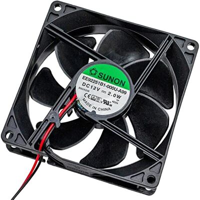 SUNON Ventilatore 2 W 92 x 92 x 25 mm 87,4 m³/h 34 dBA; EE92251B1-A99 SUNON Ventilatore 2 W 92 x 92 x 25 mm 87,4 m³/h 34 dBA; EE92251B1-A99