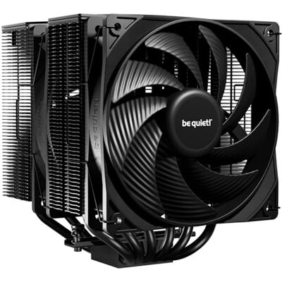 be quiet! Pure Rock Pro 3 Black dissipatore, capacità di raffreddamento elevatissima, 6 heatpipe da 6 mm ad alte prestazioni, 2 ventole PWM Pure Wings 3 da 120 mm, compatibile con liquid metal be quiet! Pure Rock Pro 3 Black dissipatore, capacità di raffreddamento elevatissima, 6 heatpipe da 6 mm ad alte prestazioni, 2 ventole PWM Pure Wings 3 da 120 mm, compatibile con liquid metal