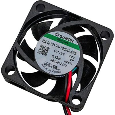 SUNON Ventola 12V DC 0,38W 40x40x10mm 9,2m³/h 5000U/Min 9,2m³/h HA40101V41000UA99 SUNON Ventola 12V DC 0,38W 40x40x10mm 9,2m³/h 5000U/Min 9,2m³/h HA40101V41000UA99