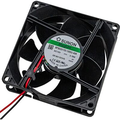 SUNON Ventilatore 12V DC 0,78W 80x80x25mm 56,1m³/h 2600U/Min 56,1m³/h MF80251V31000UA99 SUNON Ventilatore 12V DC 0,78W 80x80x25mm 56,1m³/h 2600U/Min 56,1m³/h MF80251V31000UA99