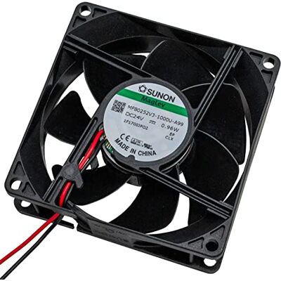 SUNON Ventola 24 V 0,96 W 80 x 80 x 25 mm 56,1 m³/h 28dBA ; MF80252V31000UA99 SUNON Ventola 24 V 0,96 W 80 x 80 x 25 mm 56,1 m³/h 28dBA ; MF80252V31000UA99