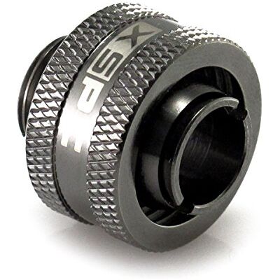 XSPC G1/4" raccordo a compressione per 7/16" ID 5/8" OD 16/11mm tubi Chromo nero XSPC G1/4" raccordo a compressione per 7/16" ID 5/8" OD 16/11mm tubi Chromo nero