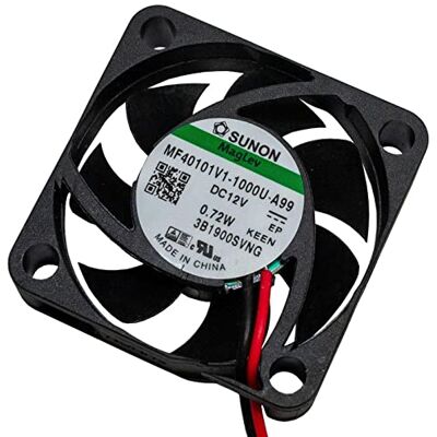 SUNON Ventola 12 V DC 0,62 W 40 x 40 x 10 mm 13,6 m³/h 7000 U/Min 13,6 m³/h MF40101V11000UA99 SUNON Ventola 12 V DC 0,62 W 40 x 40 x 10 mm 13,6 m³/h 7000 U/Min 13,6 m³/h MF40101V11000UA99